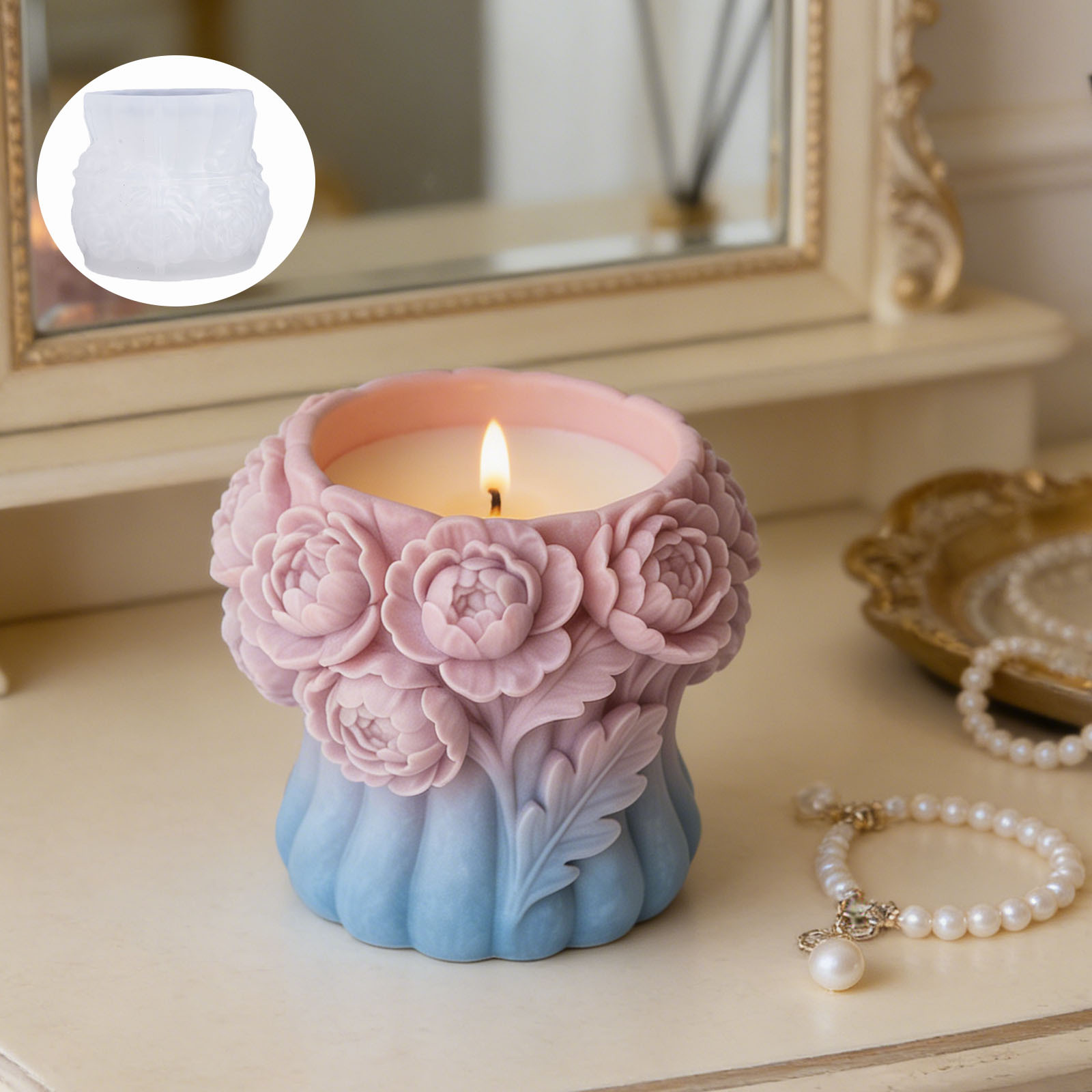 3D Flower Vase Silicone Mold L - Potsticker Mold review and price