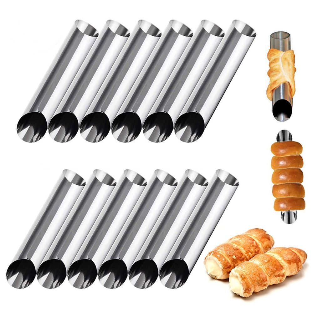 metal 6 pcs/set danish cannoli - Danish Pancake Pan review and price