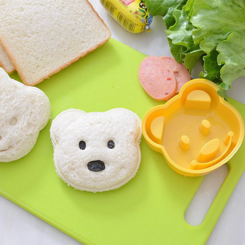 2pcs Sandwich Mould Bear Cat R - Bunny Cake Mold review and price